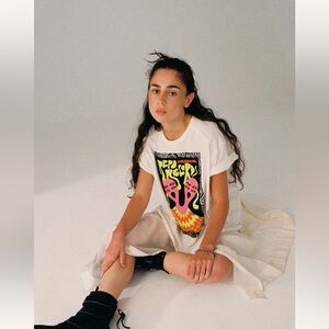 Free people graphic tee thick and high quality